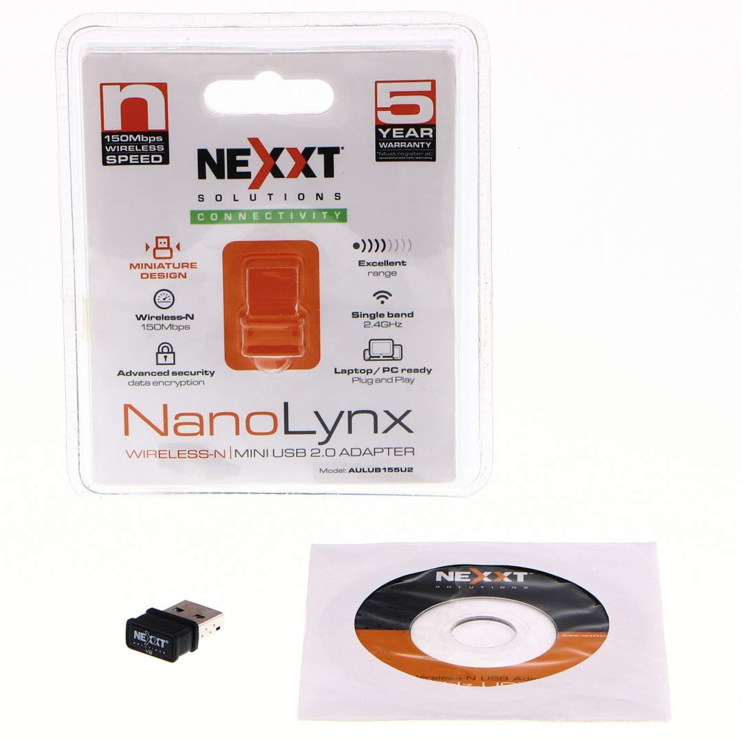 モニュラカ  Wi-FiUSB追加175 Amazon.com: Nexxt Solutions NanoLynx Wireless N - Adaptador USB Wi